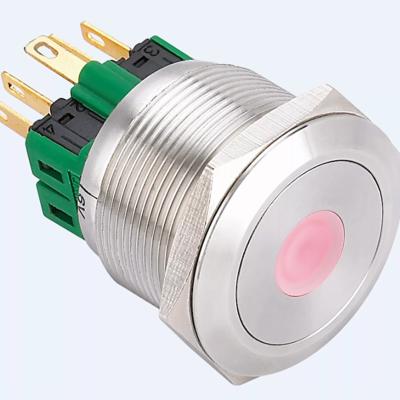 China 25mm metal dot illuminated push button, stainless steel push button switch, illuminated push button switch PM251-11D/R/S for sale