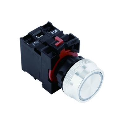 China ELEWIND LED Light 22mm Illuminated Push Button Switch 1NO1NC Momentary or Latching Type (PB226-11E) PB226-11E for sale