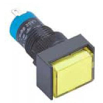 China ELEWIND indicator light 12mm, /rectangular surface mounting diameter, CE, ROHS PB121J-D/Y/12V for sale