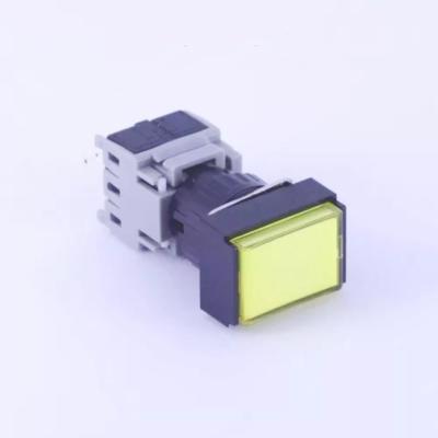 China ELEWIND Plastic Rectangular Type 16mm 1NO1NC Push Button Switch (PB163J-11/Y) for sale