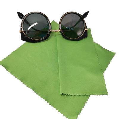 China 80% Polyester 20% Polyamide Customized LOGO Microfiber Glasses Sunglasses Cleaning Cloth 15*15cm for sale