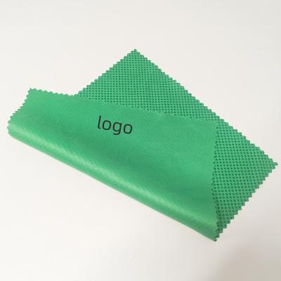 China 80% Polyester 20% Polyamide High Quality Polyester Anti-Slip Silicone Drop Microfiber Glass Plastic Cleaning Cloth for sale