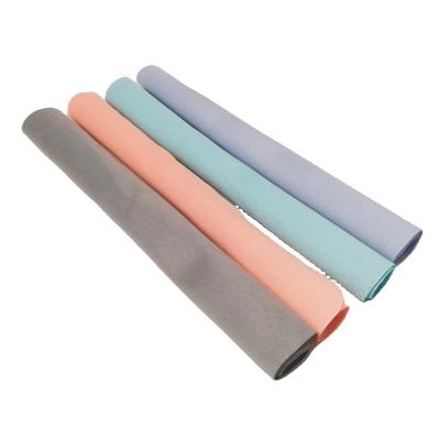 China Custom Printing Colored Stocked Glass Cleaning Cloths From Popular Manufacturer 220g 80% Polyester 20% Polyamide Microfiber for sale