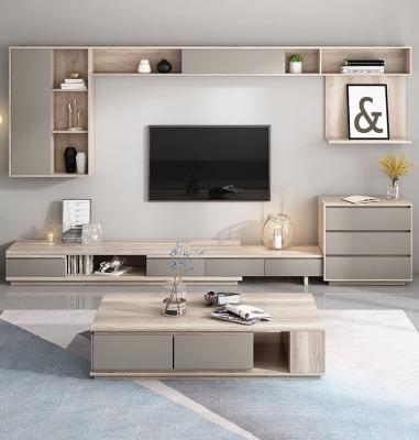 China Expandable Modern Wooden Melamine TV Console Cabinet Large Home Office TV Furniture Cabinet for sale