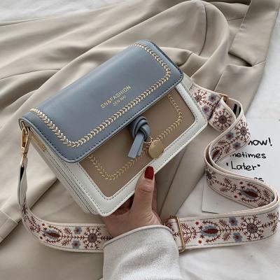 China Fashion Travel Handbag Fashion Simple Custom Leather Messenger Bag Women Crossbody Bags For Women Girls for sale