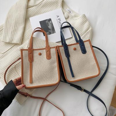 China 2021 New Luxury Canvas Shoulder Bag Women Handbags 2021 High Quality Fashionable Cross - Body Shoulder Bag for sale