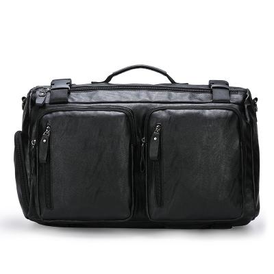 China New Fashion Travel Bag Men's Bag Large Capacity Soft Luggage Suitcase Multifunctional Travel Handbag Leather for sale