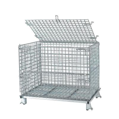 China Wholesale High Quality Folding Customized Cheap Folding And Rolling Storage Basket With Wheels And Lid for sale