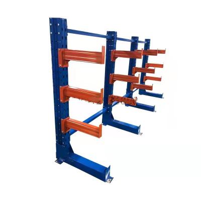 China Industrial Rack One Side 4 Layers Heavy Duty Cantilever Rack Cantilever Car Rack Rack Stretching For Long Height Items Storage for sale