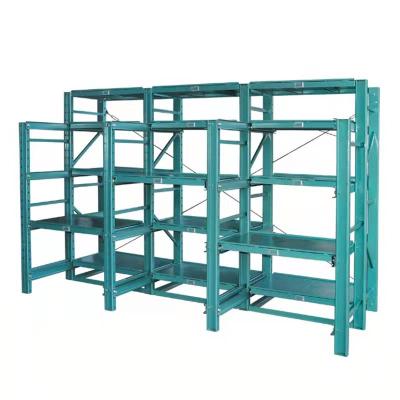 China Heavy Duty Mold Storage 12 Drawers Racks For Mold Mold Storage Racks Mold Rack With Chain Block for sale