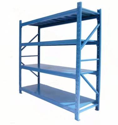 China Corrosion Protection 400KG/layer 4 Layer Supermarket Shelf Storage Warehouse Storage Rack Light Duty Retail Shelf for sale