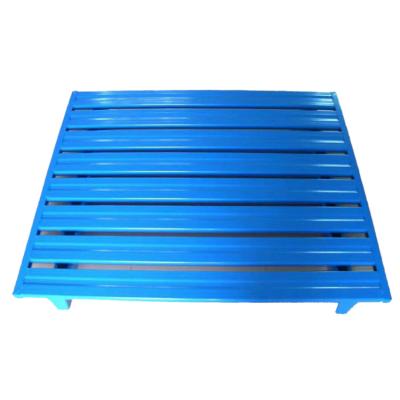 China Industry Mobile Steel Pallet Heavy Duty Pallet Storage Forklift Metal Storage Pallet Rack For Warehouse for sale