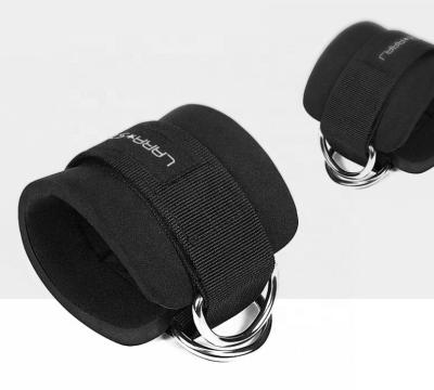 China Commercial Use Gym Accessories Bodybuilding Ankle Straps Wraps For Cable Machine for sale