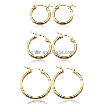 China Jstyle Antique Jewelry Round Silver Circle Loop Earrings for sale