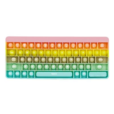 China Wholesale High Quality Keyboard Halloween Rainbow Color Push Noise Bubble Keyboard Push Pop Keyboard Noise for sale