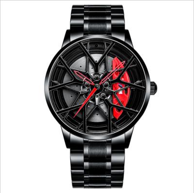 China Wholesale Custom Water Resistant Logo Watch Rim Men Wrist Watch OEM Car Wheel Hub Design Watch Relojes Hombre for sale