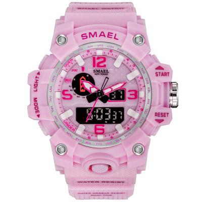 China Alarm SMAEL Lady Watch 1811 New Sport Quartz Watch Water Resistant Digital Analog Watch for sale