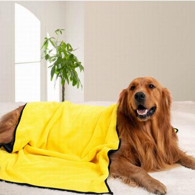 China New Child Safe Absorbent Bath Towels Dogs Cats Fashion Bathrobe Nano Fiber Quick-Drying Bath Towel Car Wiping Cloth Pet Towel Supplies for sale