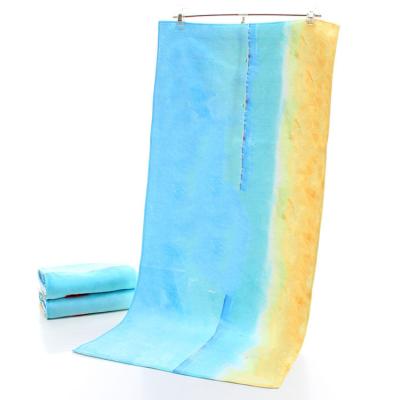 China Safe For Kids Accept Light Weight Superfine Soft Quick Dry Luxury Sand Fiber Fashion Free Hot Sale Beach Towel for sale