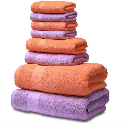 China 100% Cotton Hypoallergenic High Quality Absorbent Soft Adult Bath Towel Set for sale