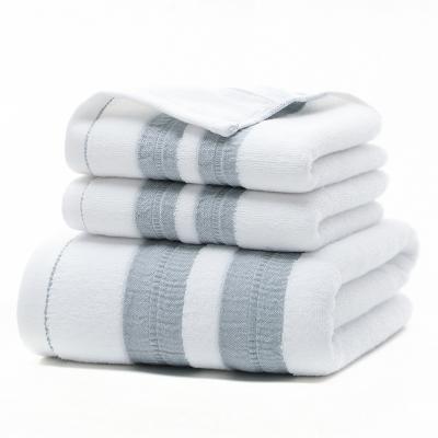 China High Quality Hypoallergenic Soft Cotton 100% Absorbent Bath Towel Set For Men for sale