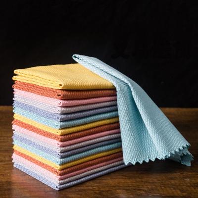 China High Quality Hypoallergenic Kitchen Anti Grease Wiping Rags Efficient Kitchen Towels for sale