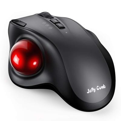 China TRACKBALL ERGONOMIC MOUSE Ergonomic Wireless Optical Mouse Rechargeable with USB-C Port and 3 DPI Trackball Wireless Mouse for sale