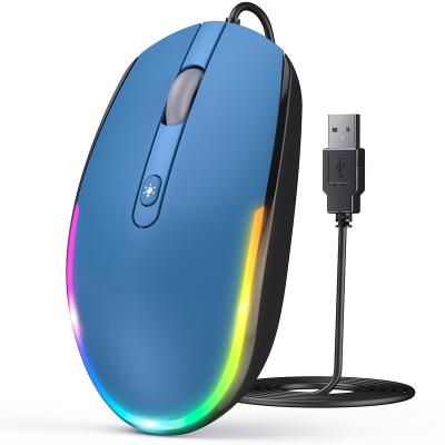 China SeenDa Backlight Mode Wired USB LED Mouse RGB Backlit Mouse Computer Mouse For Laptop PC Notebook for sale