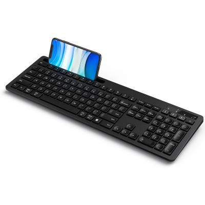 China Seenda Wireless Keyboards with Phone Holder for Windows Mac Chrome OS Computer iPad iPhone Smart TV BT Wireless Keyboard for sale