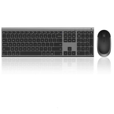 China 2.4G Wireless Keyboard Slim Normal Rechargeable Mouse with USB Receive Wireless Keyboard and Mouse Desktop Combo for sale