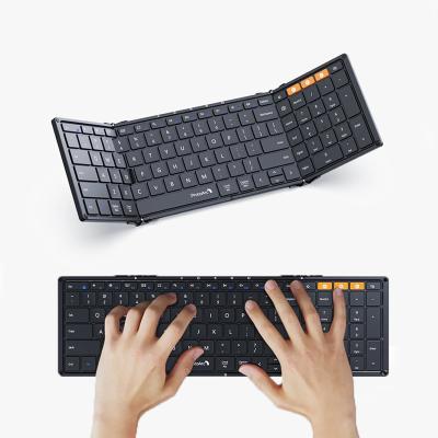 China ProtoArc Mini Wireless Portable Triple Keyboard BT Rechargeable Wireless Keyboard for MacBook iPad Windows Android Tablet Keyboards for sale