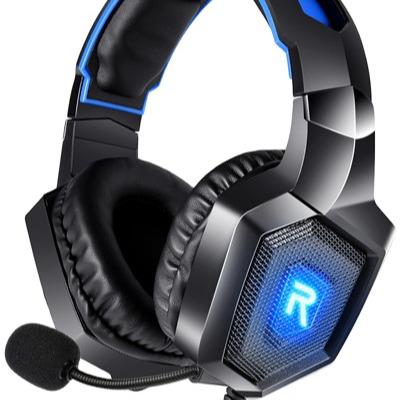 China MP3/Mobilephone/Tablet/Laptop/Audio Devices Noise Canceling Over Ear Headphones With MIC And LED Light Gaming Headset for sale