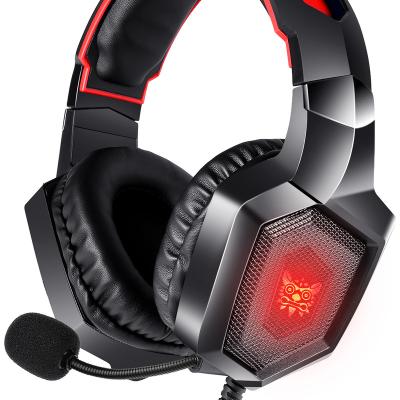 China Best Selling Stereo MP3/Mobilephone/Tablet/Laptop/Audio Devices PC Headset Gaming Headset Earphone With MIC LED Light Gamer Earphones for sale