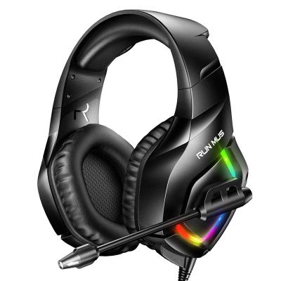 China MP3/Mobilephone/Tablet/Laptop/Audio Devices Ready To Board 7.1 Wired Gaming Headset With MIC RGB Light Gaming Headset Earphone for sale