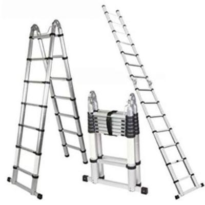 China Folding ladders the best price industrial double side telescopic ladder for sale for sale