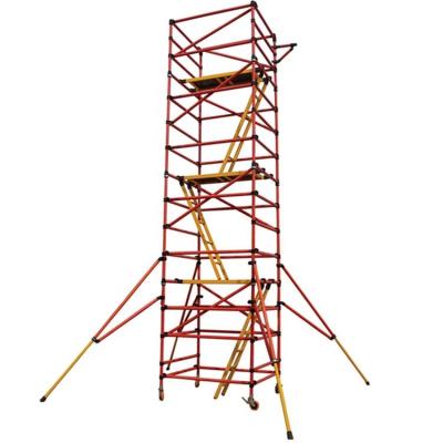 China Industrial Portable Insulation Fiberglass Tower Scaffolding Quick Installed System With Integrated Staircase for sale