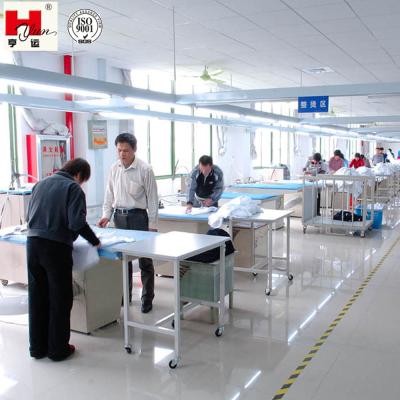 China Tool Steel Ironing Cloth Work Table Trolley For Garment Factory for sale