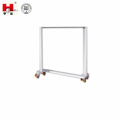 China Easy Movable Garment Rack On Wheels Industrial Fabric Pole Hanger for sale