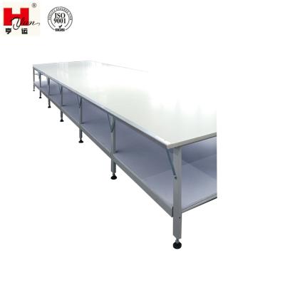 China Factory Custom Double-Layer Fabric Stainless Steel Industrial Cut Table For Garment for sale