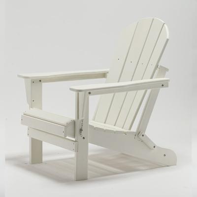 China Wholesale Modern White Outdoor HDPE Plastic Garden Adirondack Chair For Sale for sale