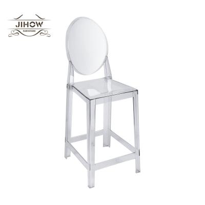 China Injection-moled 2019 direct clear resin hotel bar chair with UV stabilized PP or PC phantom factory from China for sale