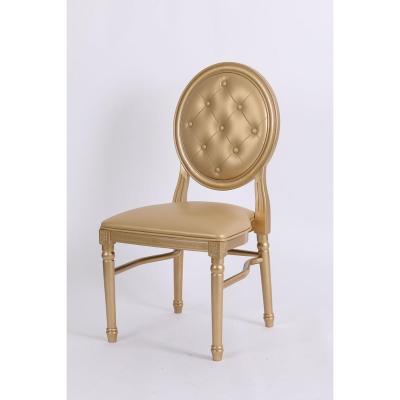 China NEW DESIGN Resin Louis XV UV Protected French Dining Chair For Hotel Restaurant for sale