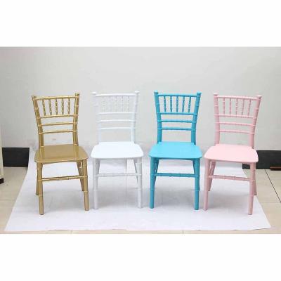 China Factory Direct UV Protected Resin Kids Chiavari Chairs Kids Party Chairs Wholesale Price for sale