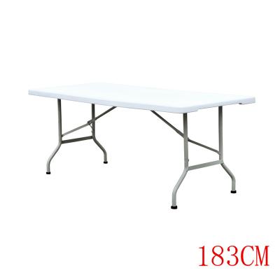 China China factory direct hot sale 183cm banquet table 6FT plastic water folding table for sale