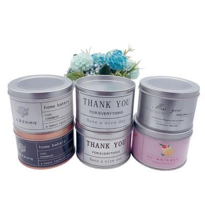 China Good Quality Round Candle Wedding Chocolate Cake Tea Biscuit Packaging Gold Round Tin Box for sale