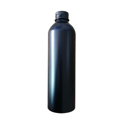 China Customized Optional Matte Black Cosmetic Top 250ml Shampoo Chemical Perfume Spray Aluminum Bottle for sale