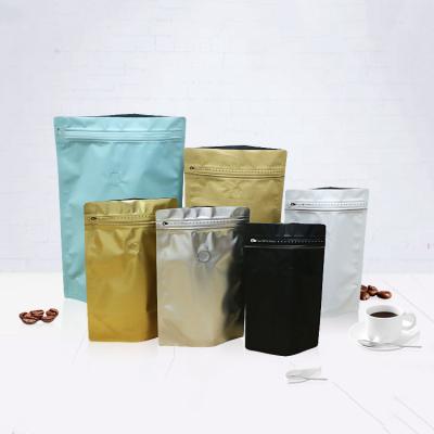 China Mini Food Wrapping Paper Storage Packaging Small Standup Smell Proof PVC Bean Tea Ziplock Coffee Bag for sale