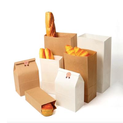 China Disposable Wholesale 65g Biodegradable Porcelain Flat Bottom Customize Stand Up Food Kraft Paper Bag for sale