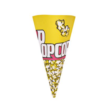 China Disposable In The Bottom Running Pointed Standard Sealable Paper Microwave Biodegradable Custom Popcorn Bag for sale