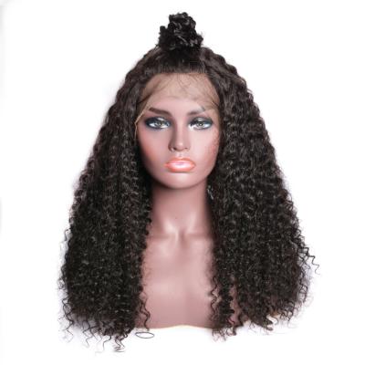 China Virgin Curly Hair Wigs Wholesale Curly Wave Wave Lace Front Wigs Pre Plucked Hairline With Baby Hair for sale